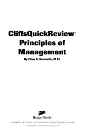 book CliffsQuickReview principles of management