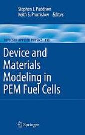 book Device and Materials Modeling in PEM Fuel Cells