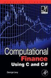 book Computational finance using C and C#