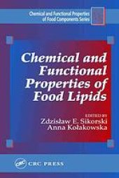 book Chemical and functional properties of food lipids