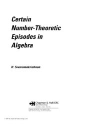 book Certain Number-Theoretic Episodes In Algebra