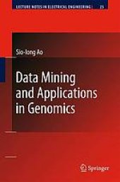 book Data mining and applications in genomics