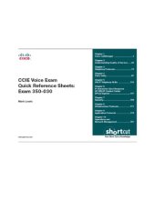 book CCIE voice exam quick reference sheets