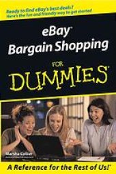 book EBay bargain shopping for dummies