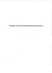 book Chemistry for environmental engineering and science