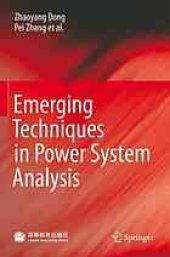 book Emerging techniques in power system analysis