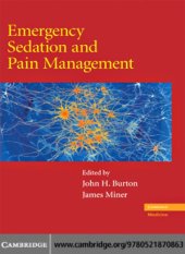 book Emergency sedation and pain management