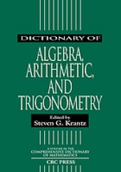 book Dictionary of algebra, arithmetic, and trigonometry