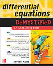 book Differential equations demystified