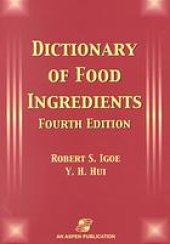 book Dictionary of food ingredients