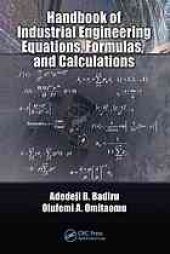 book Handbook of industrial engineering equations, formulas, and calculations