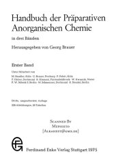 book Handbuch der präparativen anorganischen Chemie in drei Bänden  [Vol. 1]