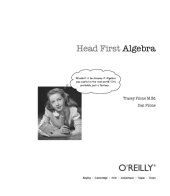 book Head First Algebra : a Learner's Guide to Algebra I