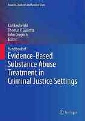 book Handbook of evidence-based substance abuse treatment in criminal justice settings