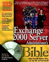 book Exchange 2000 server administrator's Bible