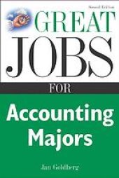 book Great jobs for accounting majors