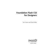 book Foundation Flash CS3 for designers