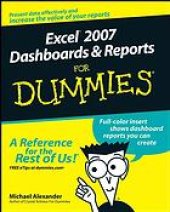 book Excel 2007 dashboards & reports for dummies