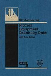 book Guidelines for process equipment reliability data with data tables