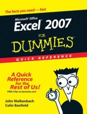 book Excel 2007 for dummies : quick reference