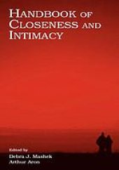 book Handbook of closeness and intimacy