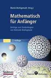 book Mathematisch für Anfänger: Beiträge zum Studienbeginn von Matroids Matheplanet