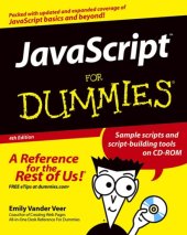 book JavaScript for dummies