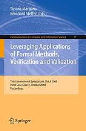 book Leveraging applications of formal methods, verification and validation