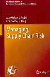 book Managing supply chain risk