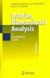 book Infinite dimensional analysis : a hitchhiker's guide