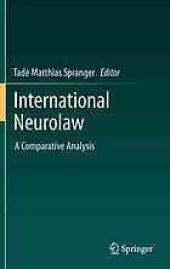 book International Neurolaw: A Comparative Analysis