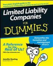 book Limited liability companies for dummies