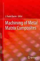 book Machining of metal matrix composites