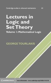 book Lectures in Logic and Set Theory. Volume 1: Mathematical Logic