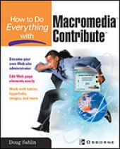 book How to do everything with Macromedia Contribute