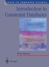 book Introduction to Constraint Databases