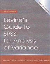 book Levine's guide to SPSS for analysis of variance