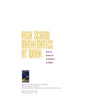 book High school mathematics at work : essays and examples for the education of all students