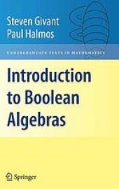 book Introduction to boolean algebras