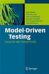 book Model-driven testing : using the UML testing Profile