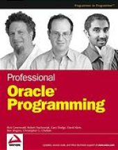 book Professional Oracle programming