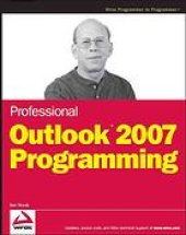 book Professional Outlook 2007 programming