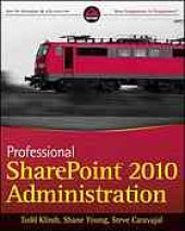 book Professional SharePoint 2010 administration