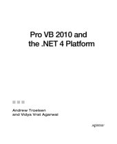 book Pro VB 2010 and the .Net 4.0 Platform