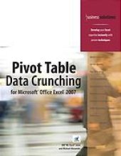 book Pivot table data crunching for Microsoft Office Excel 2007