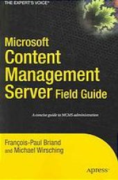 book Microsoft Content Management Server field guide