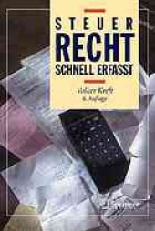 book Steuerrecht - Schnell erfasst