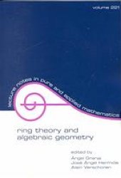 book Ring theory and algebraic geometry : proceedings of the fifth international conference (SAGA V) in León, Spain