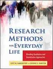 book Research methods for everyday life : blending qualitative and quantitative approaches