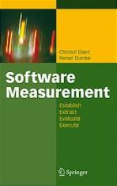 book Software measurement : establish, extract, evaluate, execute